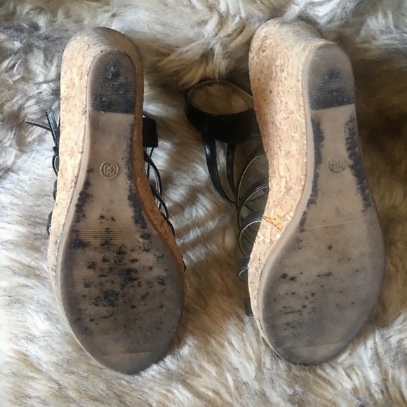 LA Donna Moda Wedge Sandal EUC Sz 8 - Picture 3 of 6